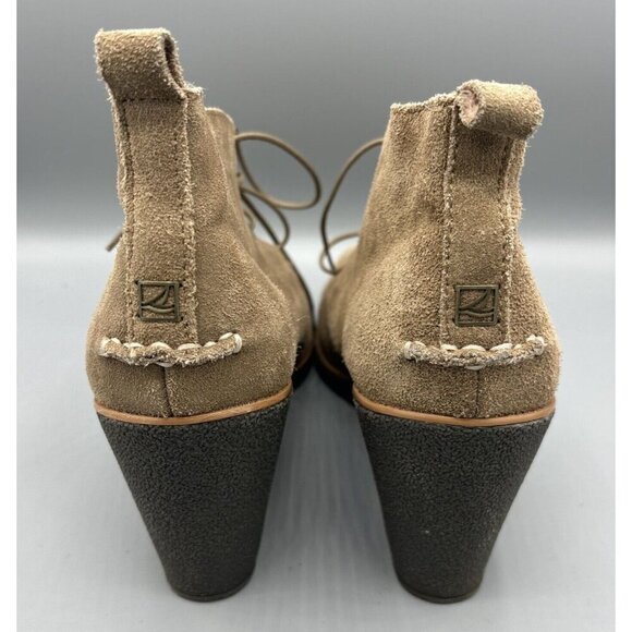 Sperry Harlow Suede Leather Chukka Wedge‎ Ankle Boots Womens 11 M - Picture 3 of 8